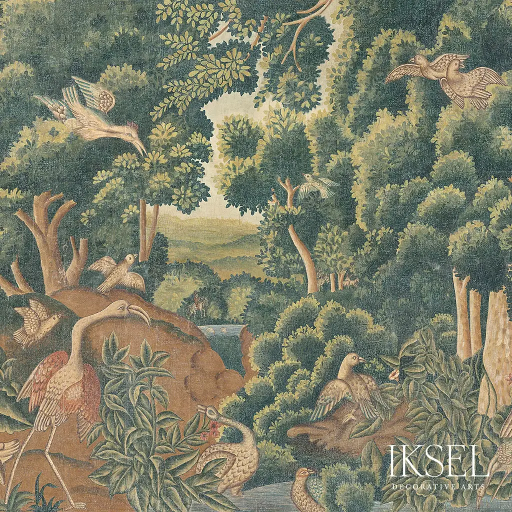 Birds Tapestry L. Standard S-SC140