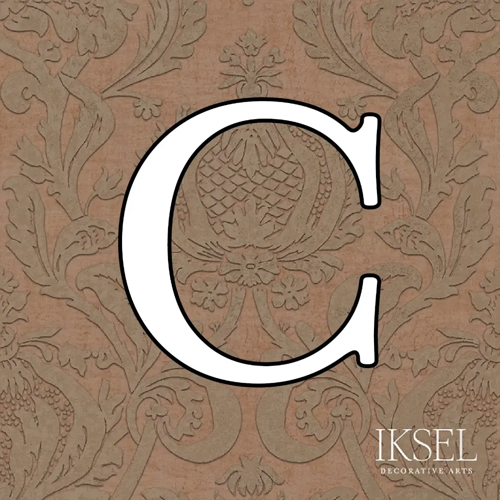 Pomegranate Damask Custom C-RW402