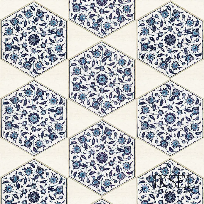 Iznik Hexagonal Tiles Standard S-RW113