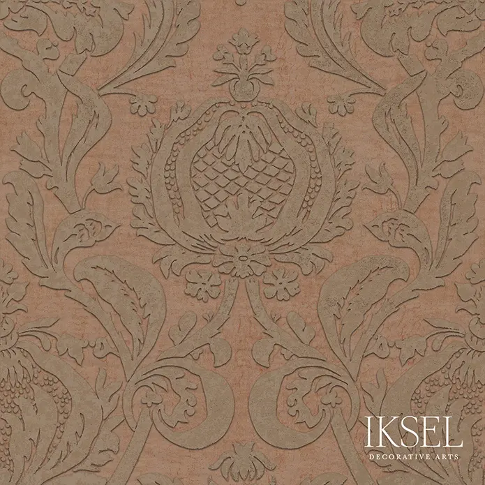 Pomegranate Damask Standard S-RW402