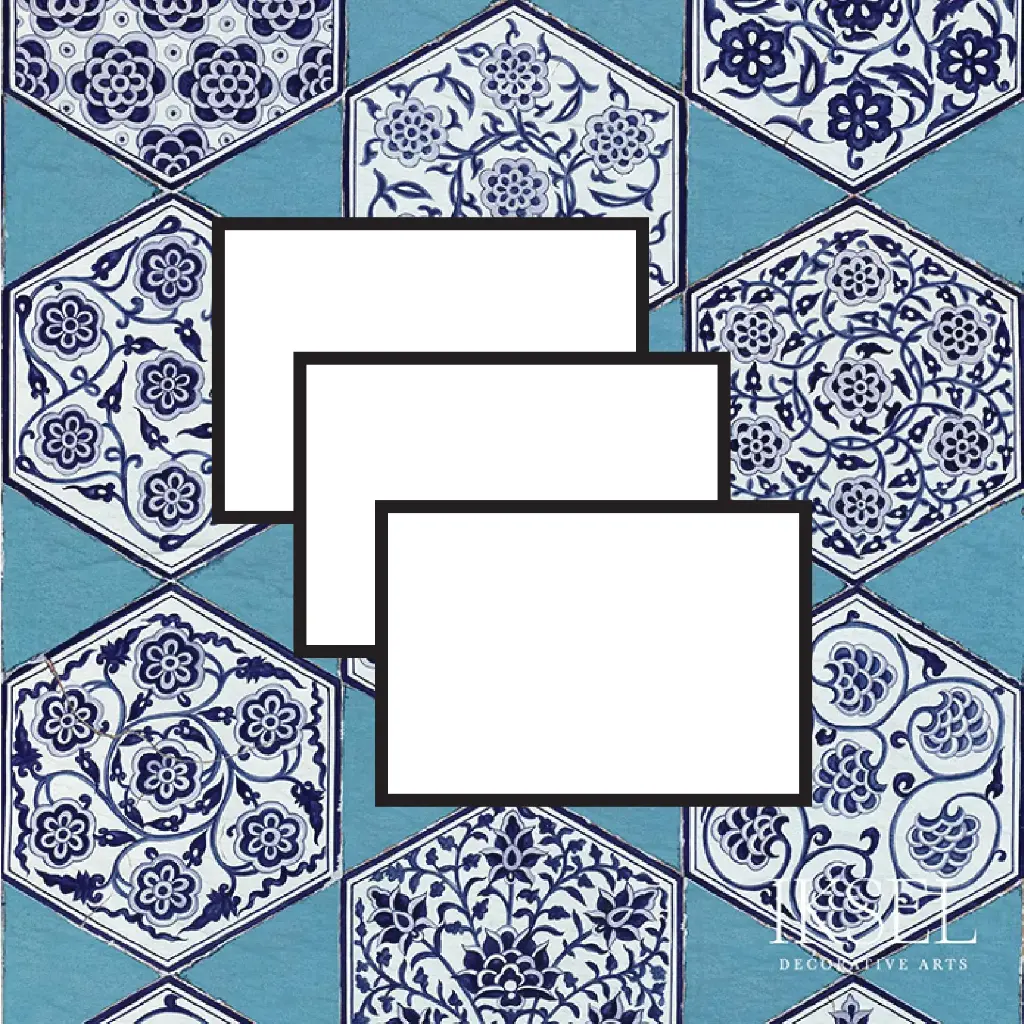 Iznik Star Tiles Sampling X-RW114