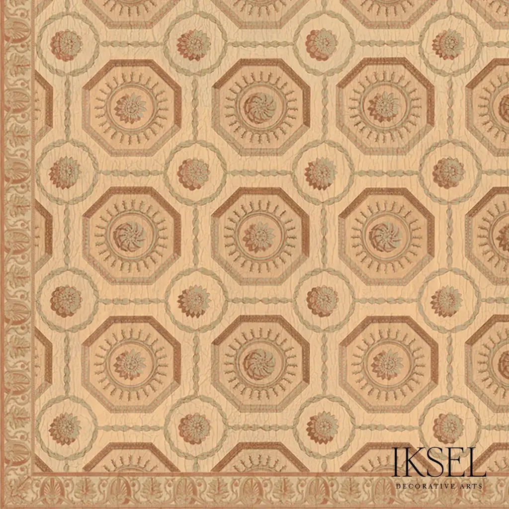 Coffered Hexagon Ceiling Custom C-CE203