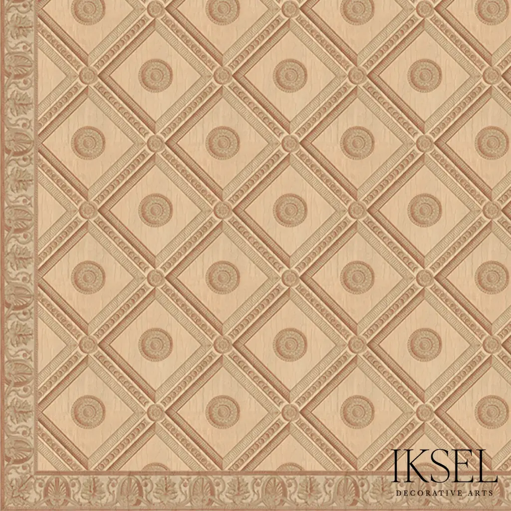 Coffered Lozenge Ceiling Custom C-CE204