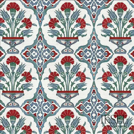 Iznik Carnation Bouquet Standard S-RW108